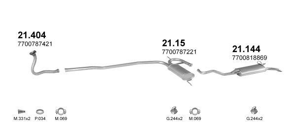 Išmetimo sistema POLMO POLMO01744