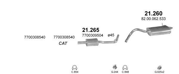 Išmetimo sistema POLMO POLMO01746