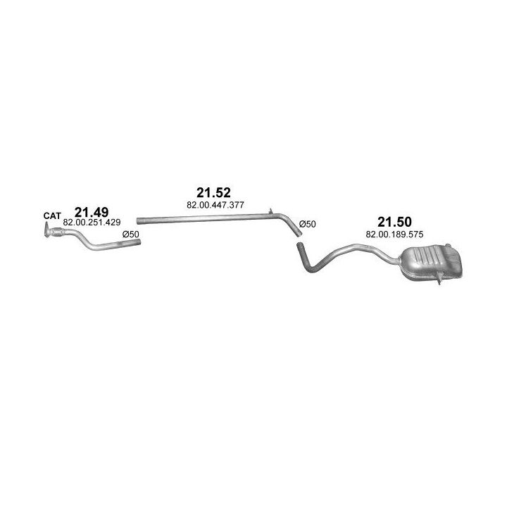 Išmetimo sistema POLMO POLMO01749