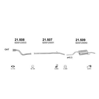 Išmetimo sistema POLMO POLMO01750