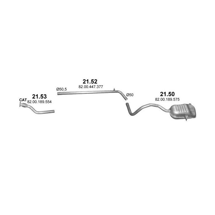 Išmetimo sistema POLMO POLMO01763