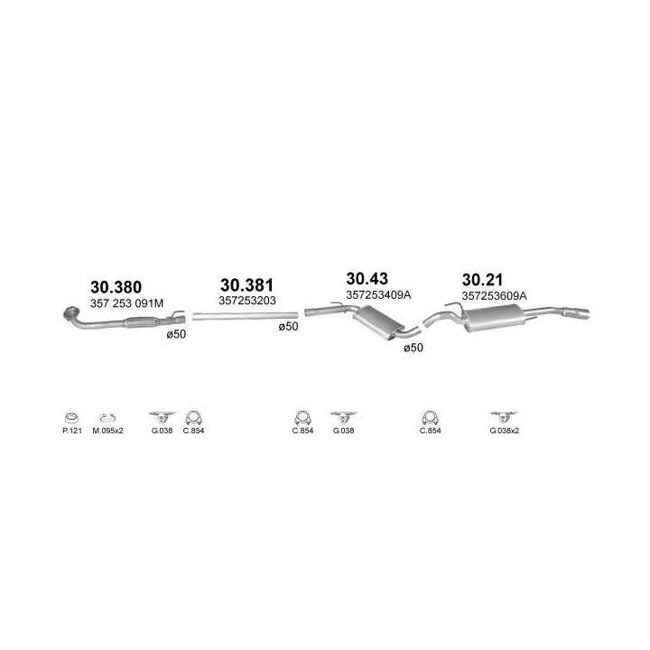 Išmetimo sistema POLMO POLMO01891