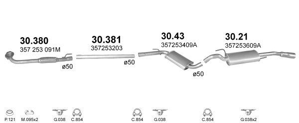Išmetimo sistema POLMO POLMO01891