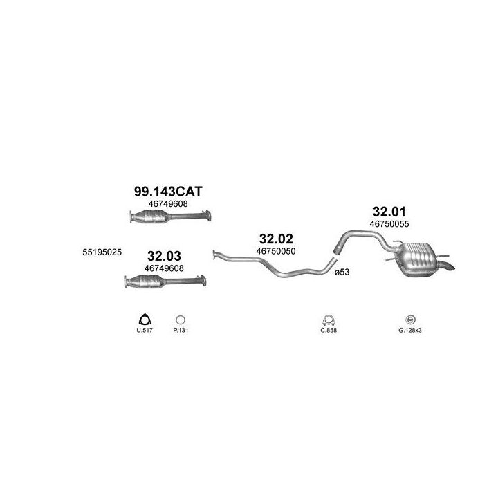 Išmetimo sistema POLMO POLMO01946