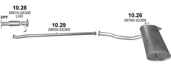 Išmetimo sistema POLMO POLMO01987