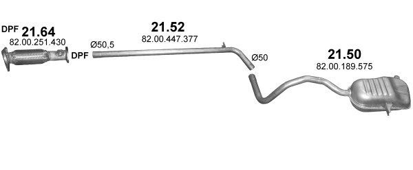 Išmetimo sistema POLMO POLMO01993