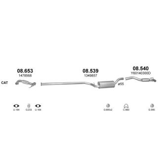 Išmetimo sistema POLMO POLMO02050