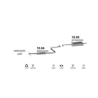 Išmetimo sistema POLMO POLMO02075