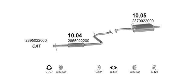 Išmetimo sistema POLMO POLMO02075