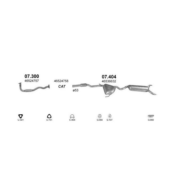 Išmetimo sistema POLMO POLMO02091