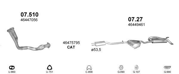 Išmetimo sistema POLMO POLMO02093