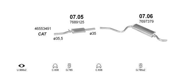 Išmetimo sistema POLMO POLMO02113