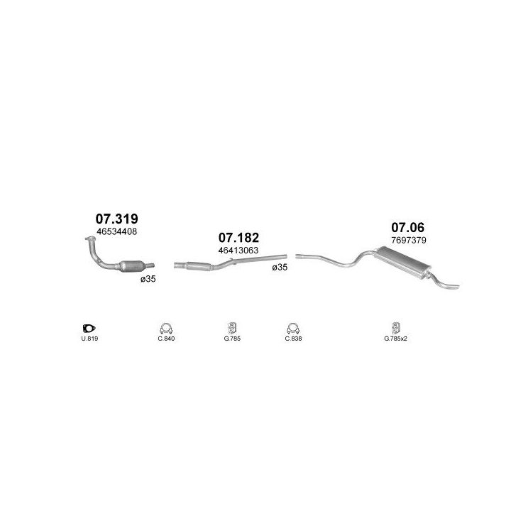 Išmetimo sistema POLMO POLMO02115