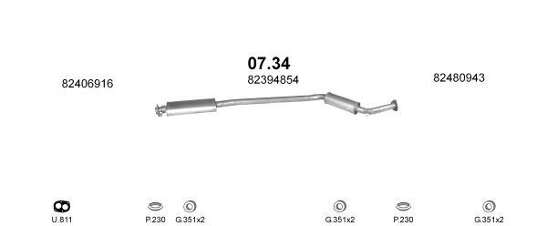 Išmetimo sistema POLMO POLMO02133