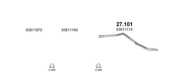 Išmetimo sistema POLMO POLMO02165