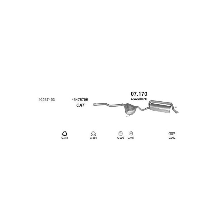Išmetimo sistema POLMO POLMO02251