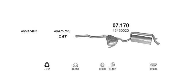Išmetimo sistema POLMO POLMO02251