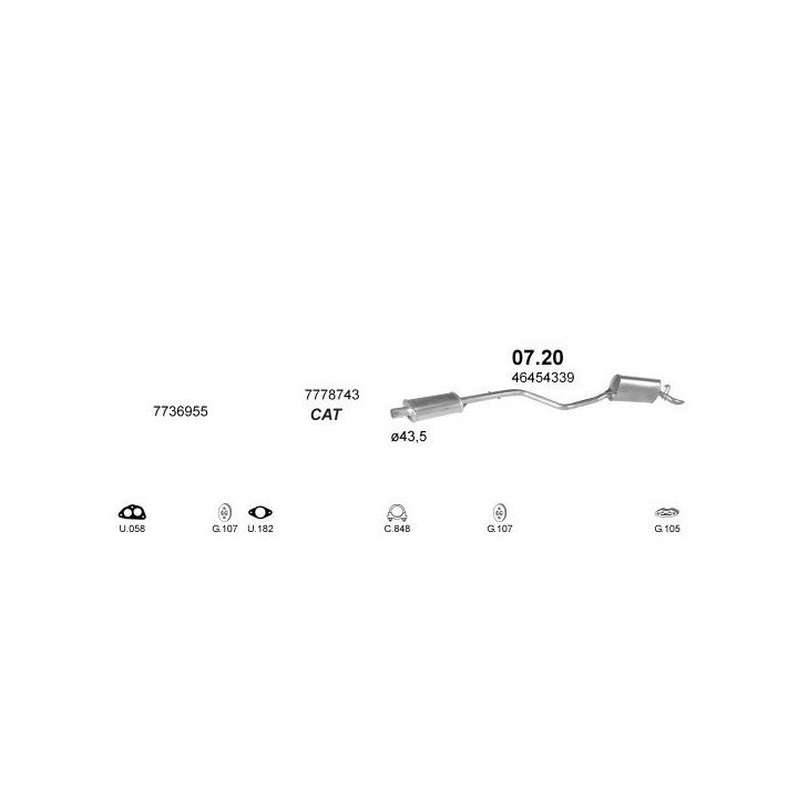 Išmetimo sistema POLMO POLMO02325