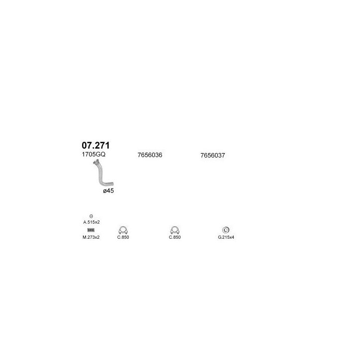 Išmetimo sistema POLMO POLMO02444