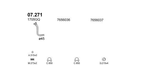 Išmetimo sistema POLMO POLMO02444