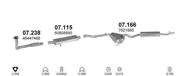 Išmetimo sistema POLMO POLMO02473