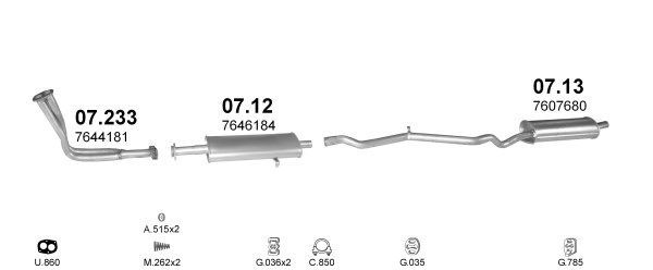 Išmetimo sistema POLMO POLMO02512