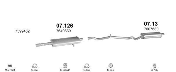 Išmetimo sistema POLMO POLMO02534