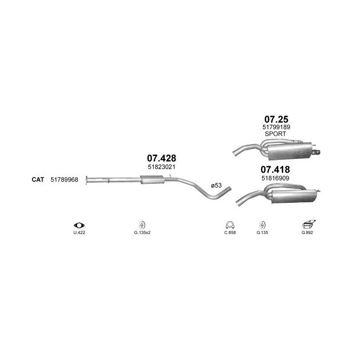 Išmetimo sistema POLMO POLMO02648