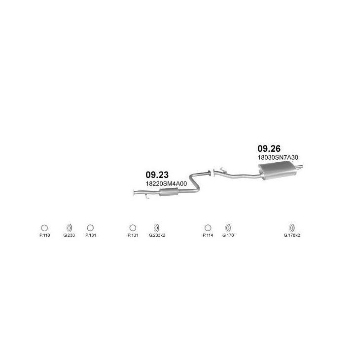 Išmetimo sistema POLMO POLMO03952