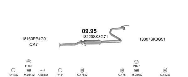 Išmetimo sistema POLMO POLMO04122