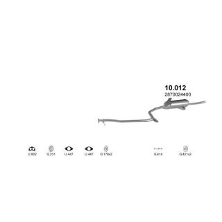 Išmetimo sistema POLMO POLMO04201