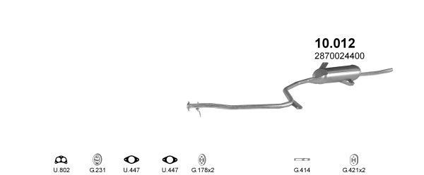 Išmetimo sistema POLMO POLMO04201