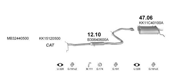 Išmetimo sistema POLMO POLMO04412