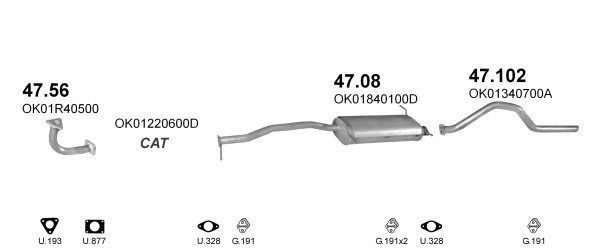 Išmetimo sistema POLMO POLMO04421