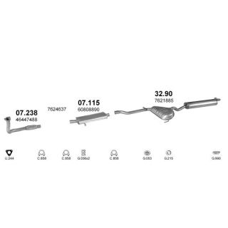 Išmetimo sistema POLMO POLMO04524