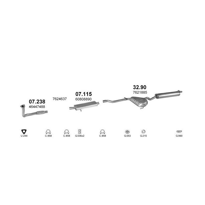 Išmetimo sistema POLMO POLMO04524