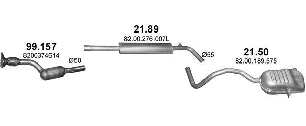 Išmetimo sistema POLMO POLMO05603