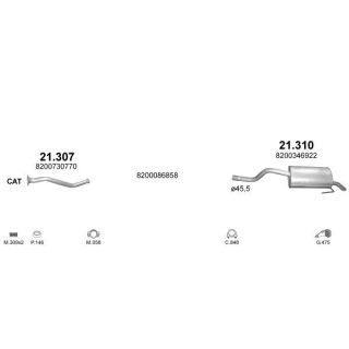 Išmetimo sistema POLMO POLMO06366