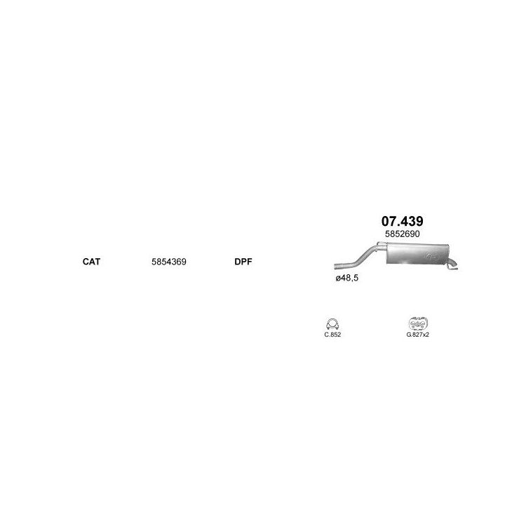 Išmetimo sistema POLMO POLMO06421