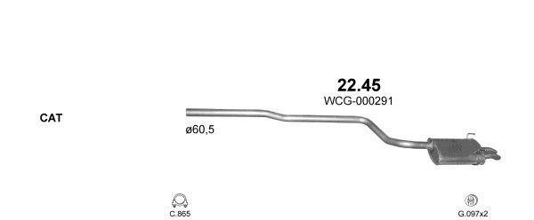 Išmetimo sistema POLMO POLMO07808