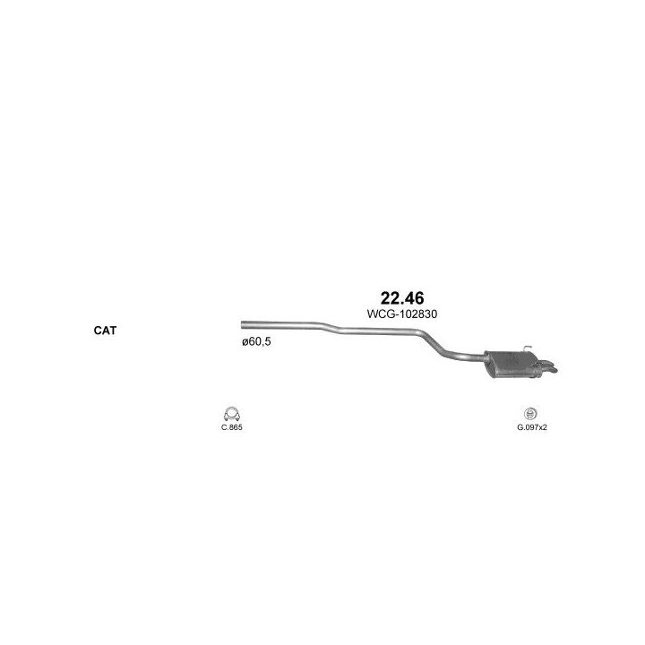 Išmetimo sistema POLMO POLMO07809