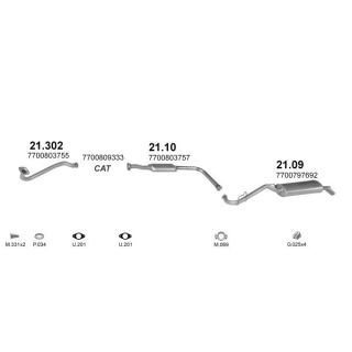 Išmetimo sistema POLMO POLMO08115