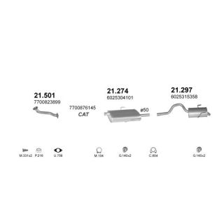 Išmetimo sistema POLMO POLMO08212