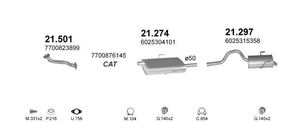 Išmetimo sistema POLMO POLMO08212