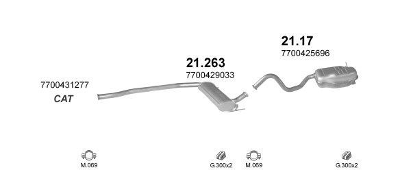 Išmetimo sistema POLMO POLMO08302