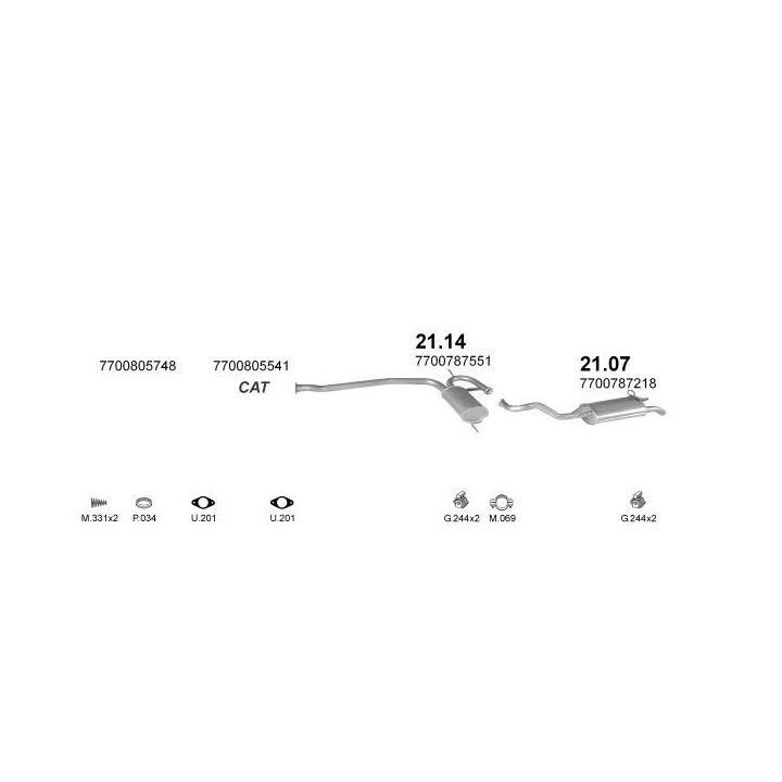 Išmetimo sistema POLMO POLMO08635