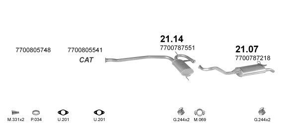 Išmetimo sistema POLMO POLMO08635