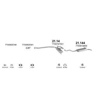 Išmetimo sistema POLMO POLMO08652