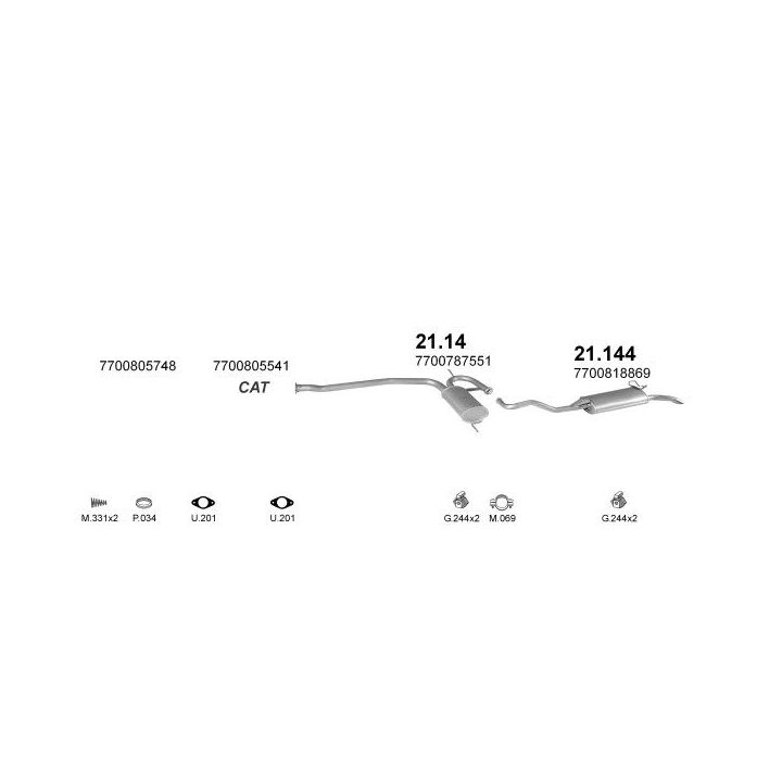 Išmetimo sistema POLMO POLMO08652