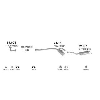 Išmetimo sistema POLMO POLMO08665